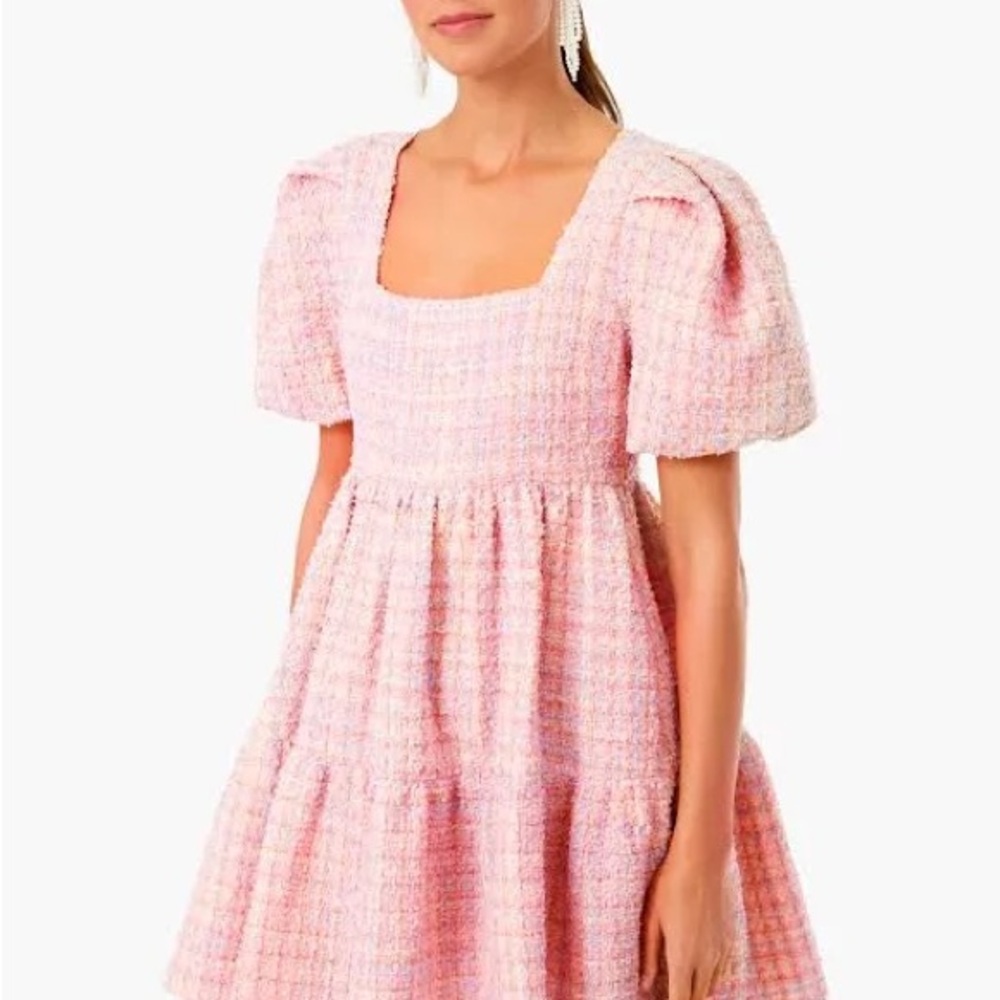 Tuckernuck - Hyacinth House Pink Tweed Dress
